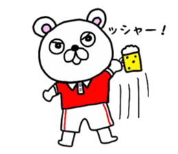 kumao liking a tennis size sticker #8369064