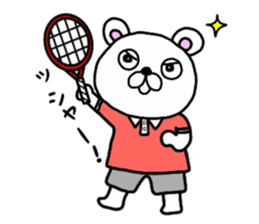 kumao liking a tennis size sticker #8369067