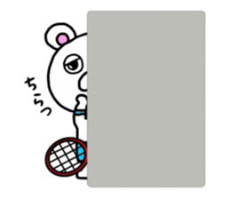 kumao liking a tennis size sticker #8369070