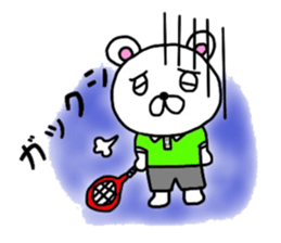 kumao liking a tennis size sticker #8369094