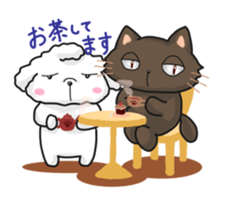 Toy poodle and the cat life everyday sticker #8369200