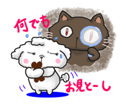 Toy poodle and the cat life everyday sticker #8369217