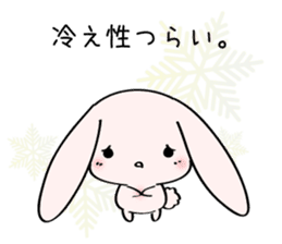 PinkyRabbit -winter edition- sticker #8369282