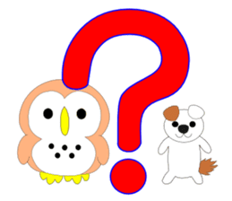 Fuku-chan 9. (owl) Combinable phrases. sticker #8369515