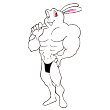 Macho Rabbit 2 sticker #8369594