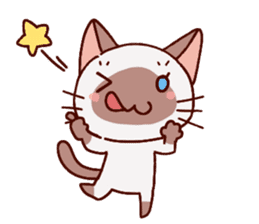 Sticker of the Small Siamese cat sticker #8370157
