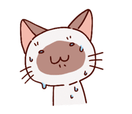Sticker of the Small Siamese cat sticker #8370172