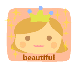 Elegant girl [English version] sticker #8370564