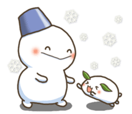 Snowman & Snow rabbit sticker #8370615
