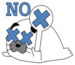 Seal panda sticker #8370674