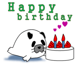 Seal panda sticker #8370678