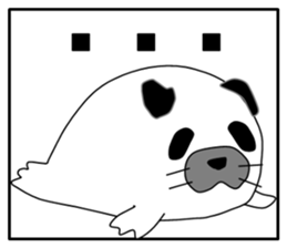Seal panda sticker #8370692