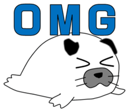 Seal panda sticker #8370693