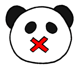 Relaxation Panda Emoticons Sticker sticker #8370741