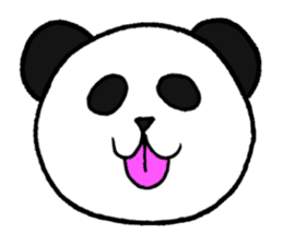 Relaxation Panda Emoticons Sticker sticker #8370757