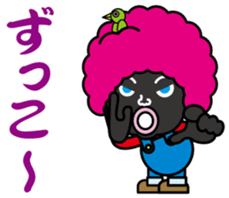 Afro hair Mr.Bobo~Kansai dialect~ sticker #8370969