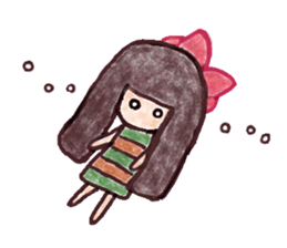 Mary and panda sticker #8371481