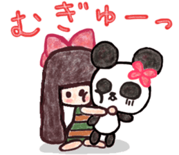 Mary and panda sticker #8371482