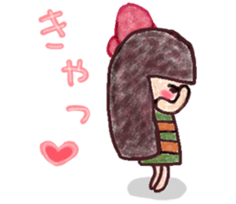 Mary and panda sticker #8371486