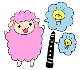 Stamp of Mr. mutton and Mr. clarinet. sticker #8372464