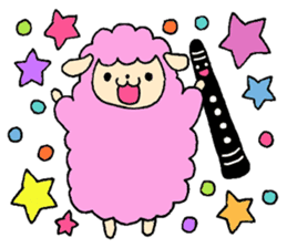 Stamp of Mr. mutton and Mr. clarinet. sticker #8372491