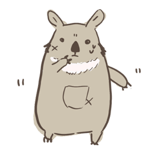 Surreal hamster and animals sticker #8372524