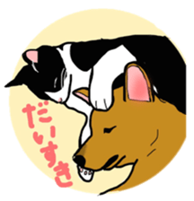 Hachi and Coro sticker #8372759