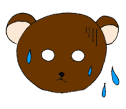 Kansai dialect bear and bird sticker #8373151