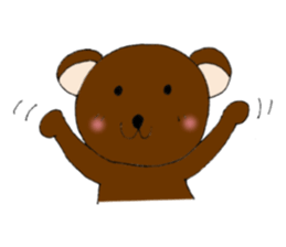 Kansai dialect bear and bird sticker #8373154