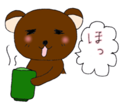 Kansai dialect bear and bird sticker #8373156