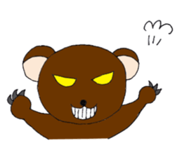 Kansai dialect bear and bird sticker #8373157