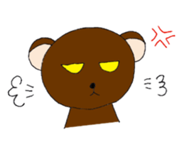 Kansai dialect bear and bird sticker #8373158