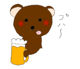 Kansai dialect bear and bird sticker #8373165