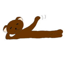 Kansai dialect bear and bird sticker #8373167