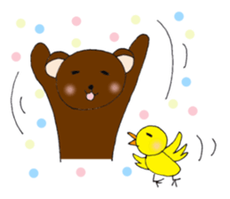 Kansai dialect bear and bird sticker #8373176