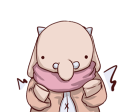 Round guy's face2 English edition sticker #8373384