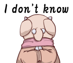 Round guy's face2 English edition sticker #8373391