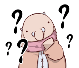 Round guy's face2 English edition sticker #8373396