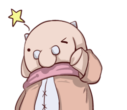 Round guy's face2 English edition sticker #8373399