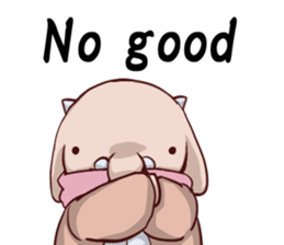 Round guy's face2 English edition sticker #8373404