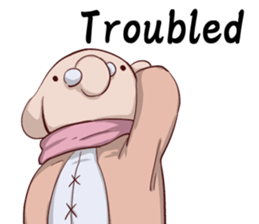 Round guy's face2 English edition sticker #8373407