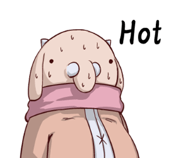 Round guy's face2 English edition sticker #8373412