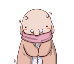 Round guy's face2 English edition sticker #8373417