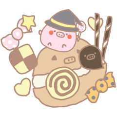 Buta Manju of autumn and Halloween