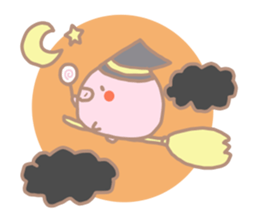 Buta Manju of autumn and Halloween sticker #8373702