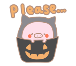 Buta Manju of autumn and Halloween sticker #8373706