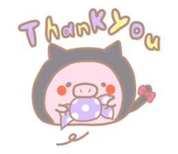 Buta Manju of autumn and Halloween sticker #8373707