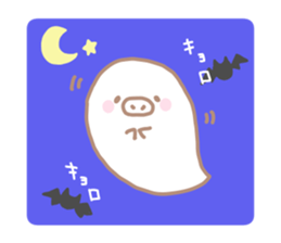 Buta Manju of autumn and Halloween sticker #8373708