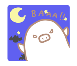 Buta Manju of autumn and Halloween sticker #8373709