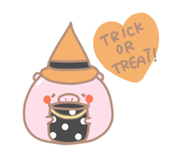 Buta Manju of autumn and Halloween sticker #8373710
